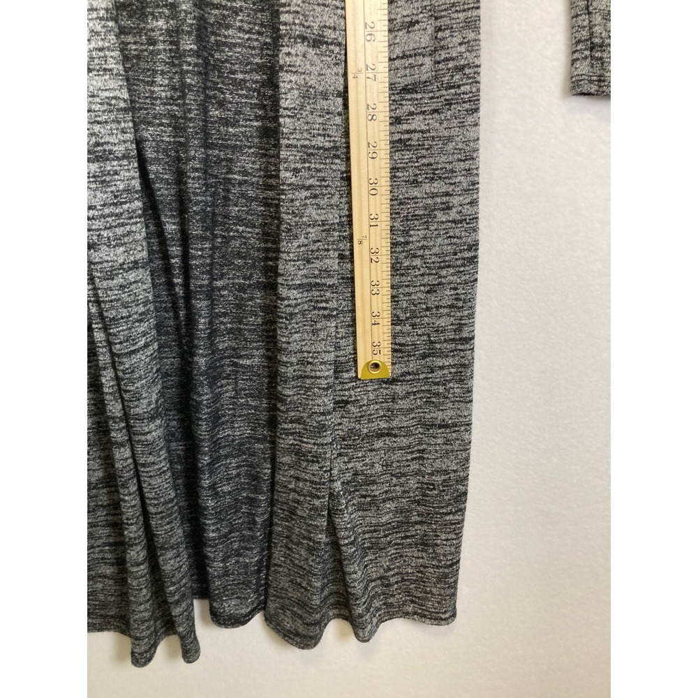 Dark Academia White House Black Market Women XS Gray Space Dye Duster Cardigan - Picture 7 of 9